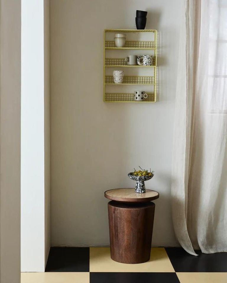 Kwando Mango Wood Round Side Table