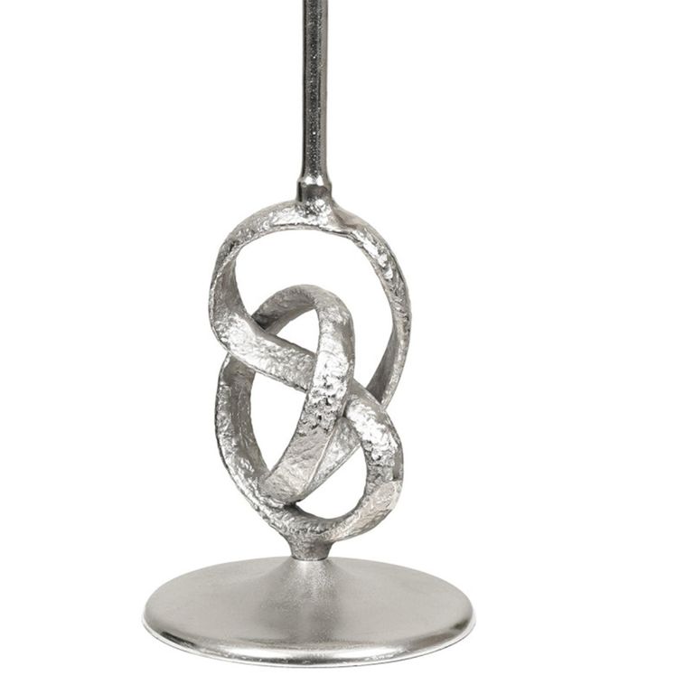 Side Table - Round - Nickel Twisted Metal