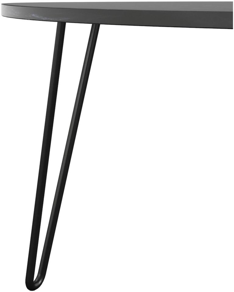 Nowata Athena Black Marble Effect Nesting of 2 Tables - 7021899COMNUK