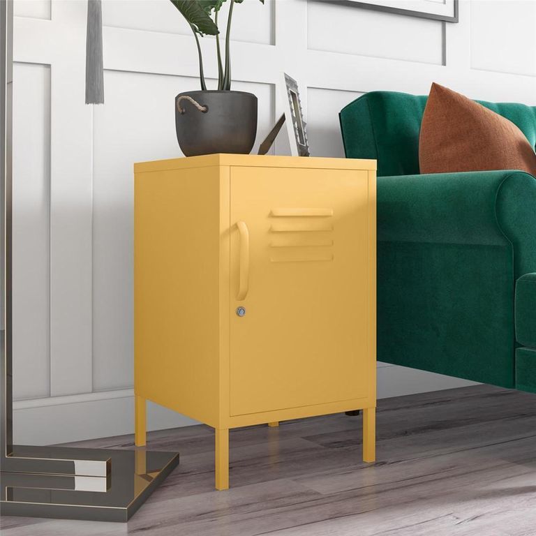 Nowata Cache Yellow Locker End Table - 2354814COMNUK