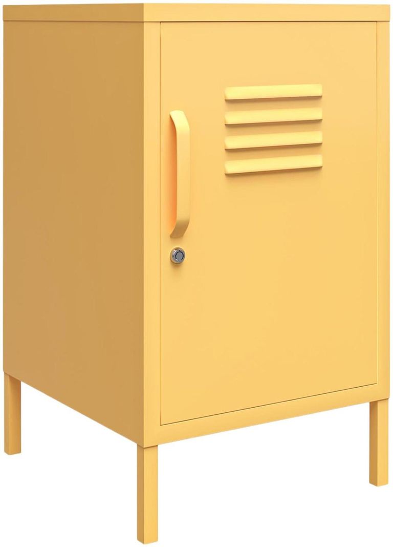 Nowata Cache Yellow Locker End Table - 2354814COMNUK