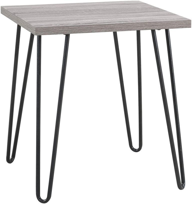 Obion Retro End Table in Grey Oak - 5068196PCOMUK