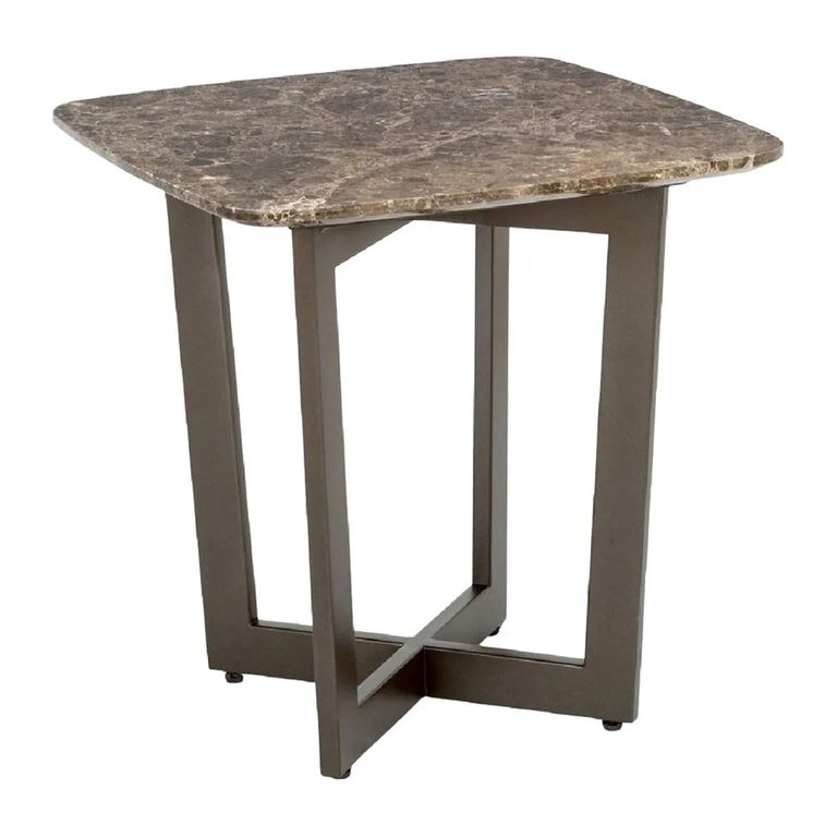 Oscar Lamp Table - Marble with Metal Base - Variation Available