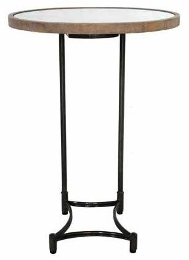 Oval Mango Wood Supper Table with Metal Base