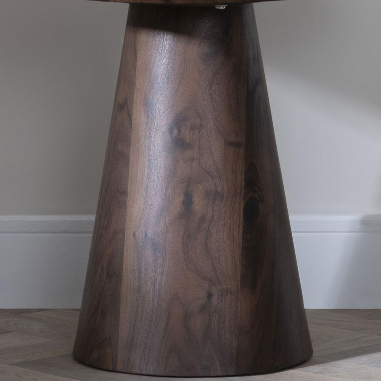 Palma Walnut Round End Table