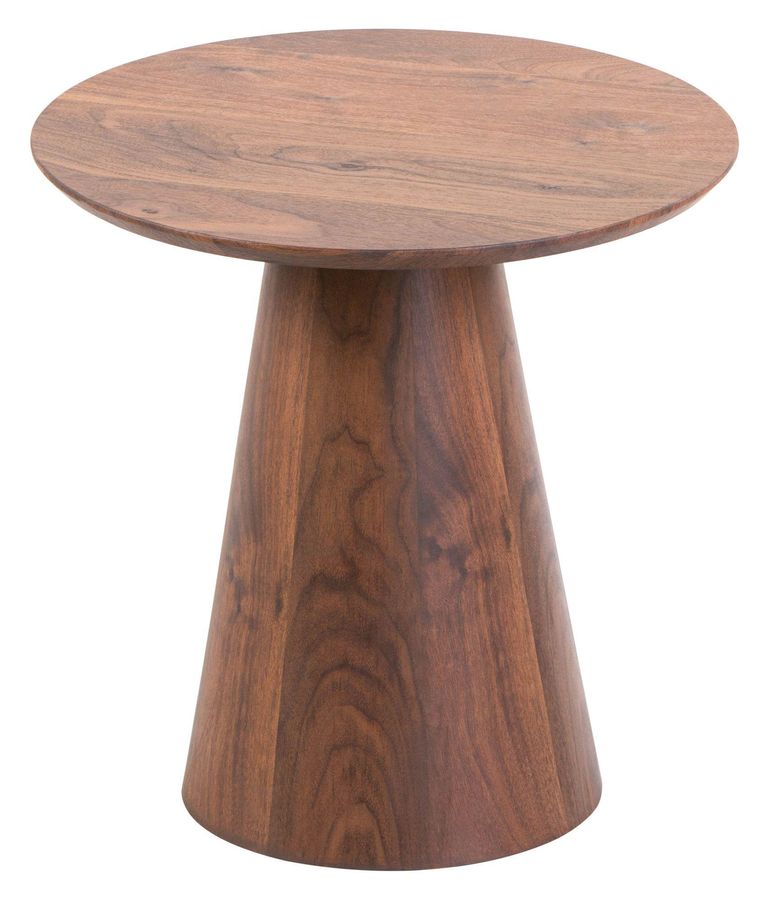 Palma Walnut Round End Table
