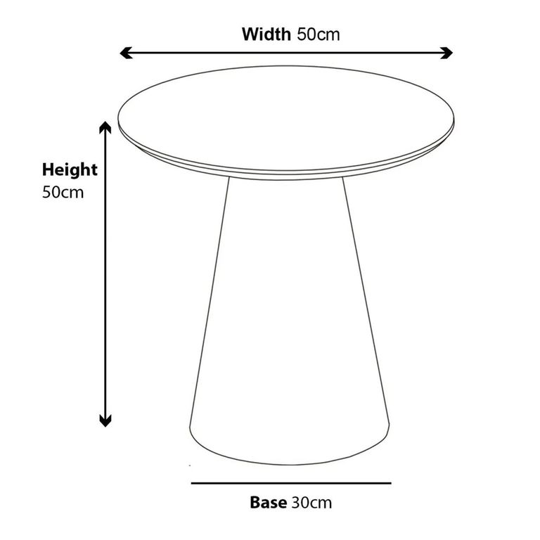 Palma Walnut Round End Table