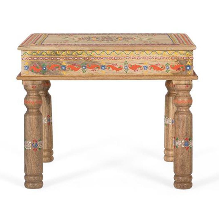 Piacenza Side Table - Mango Wood - Painted - Square