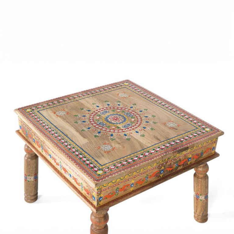 Piacenza Side Table - Mango Wood - Painted - Square