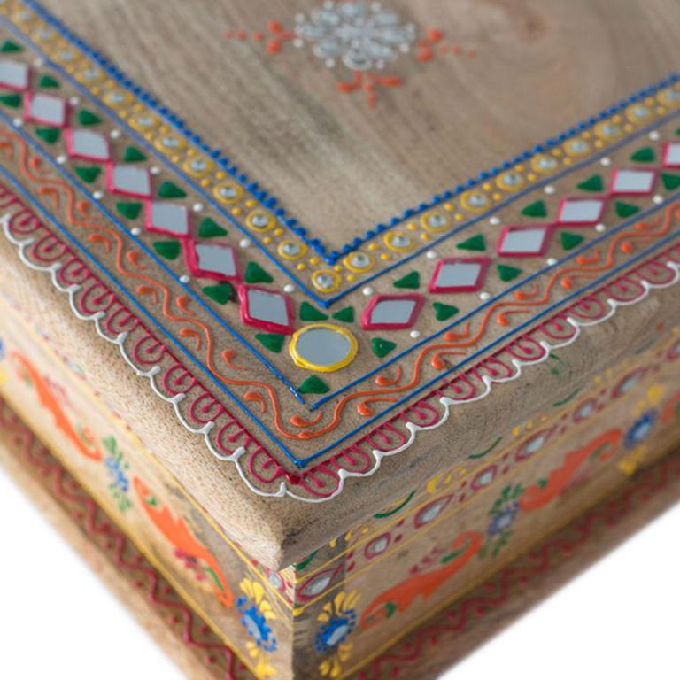 Piacenza Side Table - Mango Wood - Painted - Square