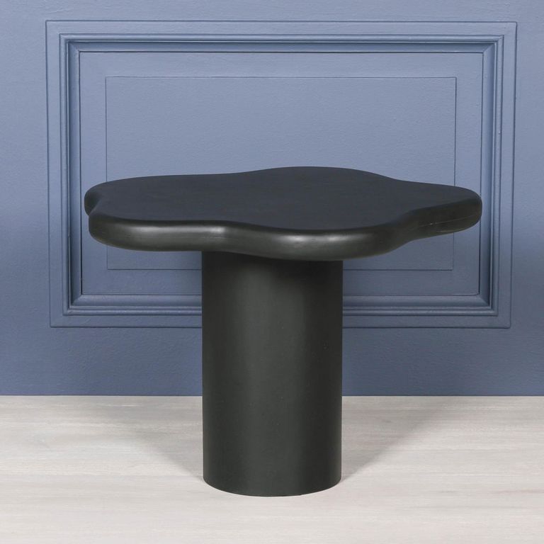 Puddle Mango Wood Side Table - Black Painted