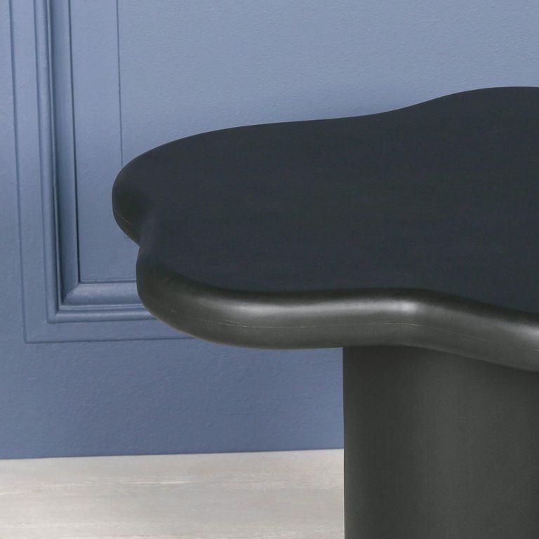 Puddle Mango Wood Side Table - Black Painted