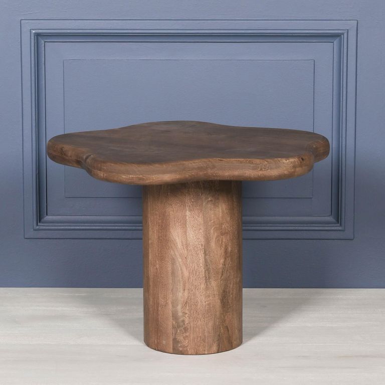 Puddle Mango Wood Side Table - Brown