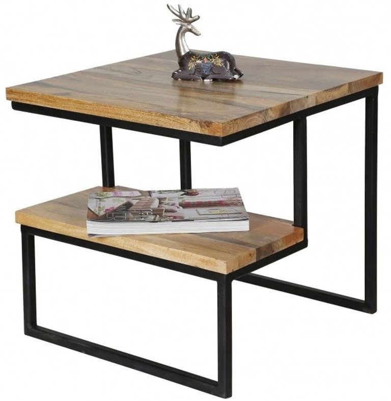 Ravi Mango Wood Step Accent Table