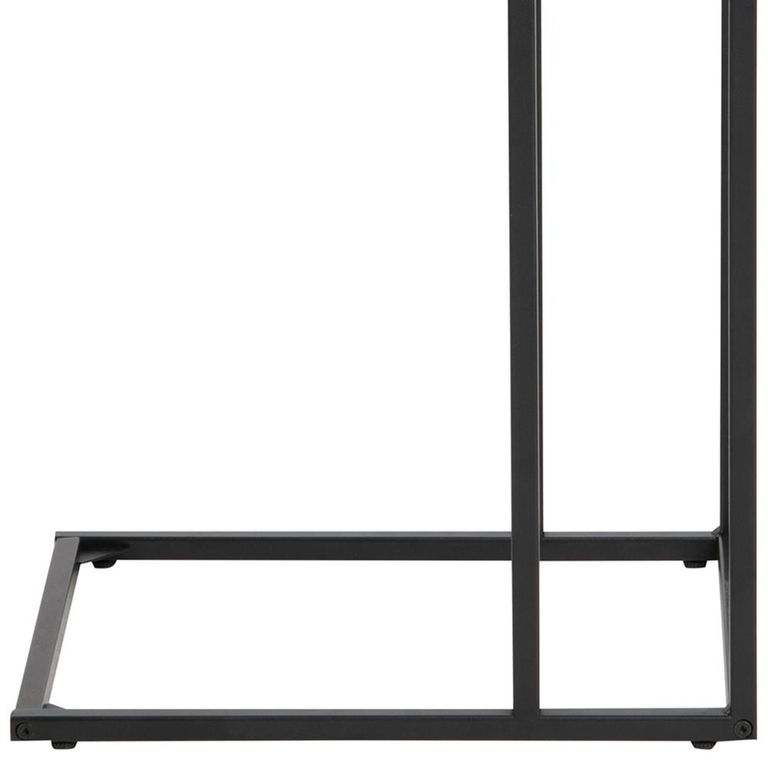 Seaford Side Table - Oak and Black Metal