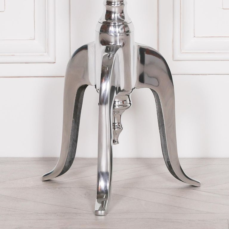 Wine Table - Round - Silver Aluminium