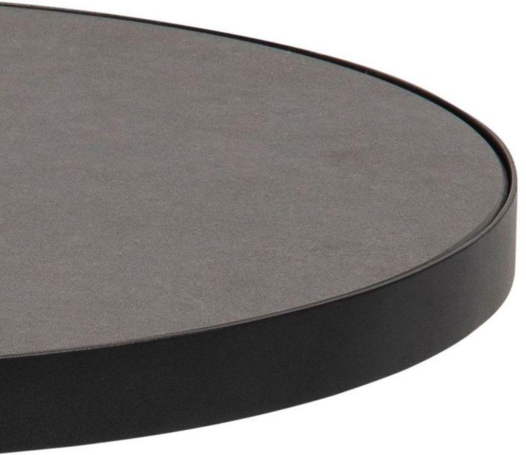 Soli Side Table - Round - Black Ceramic