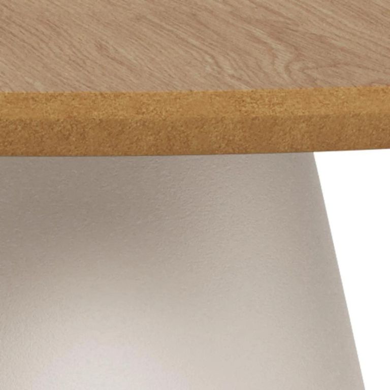 Soli Side Table - Round - Oak and Grey Metal