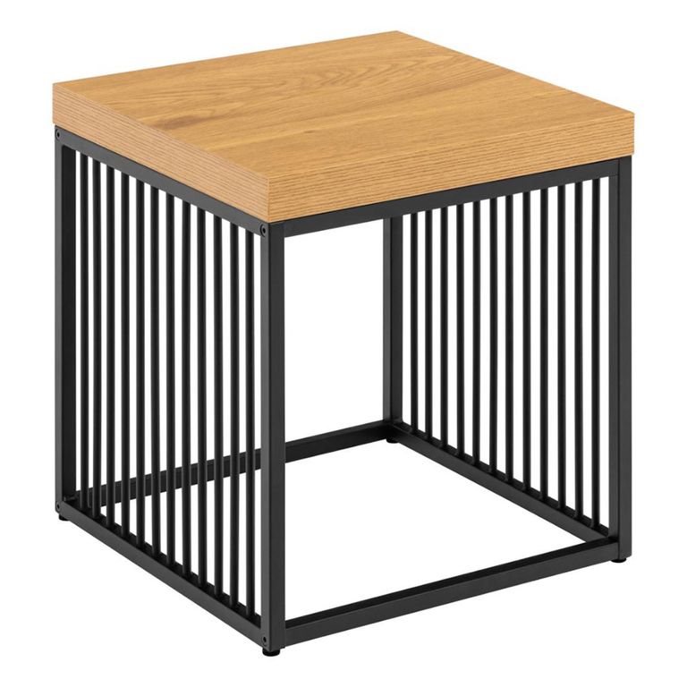 Strington Side Table - Square - Oak and Black
