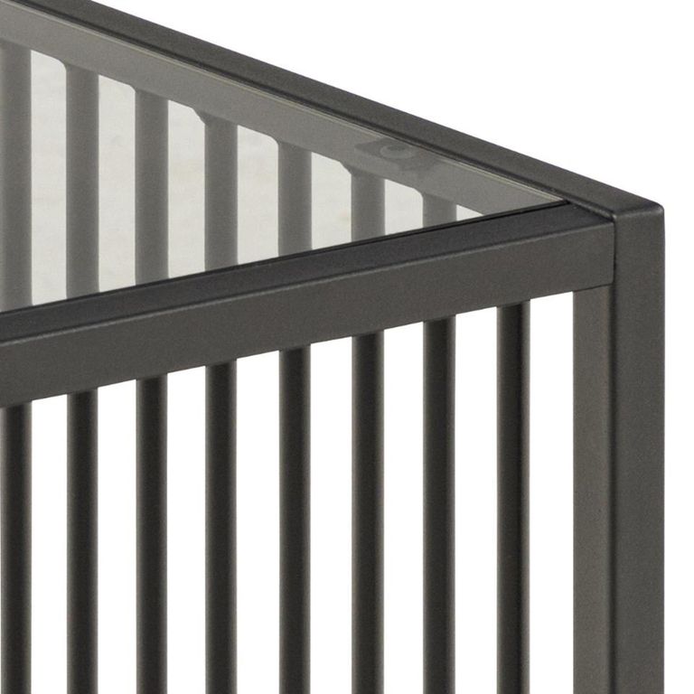 Strington Side Table - Square - Smoked Glass