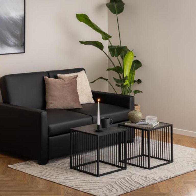 Strington Side Table - Square - Smoked Glass