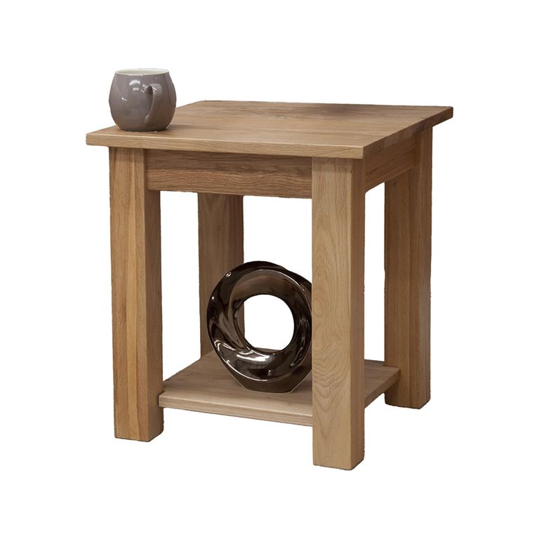 Lyon Lamp Table - Square - Oak