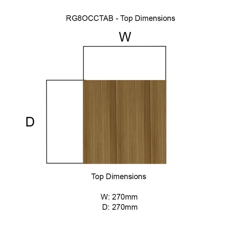 Lyon Lamp Table - Square - Occasional - Oak