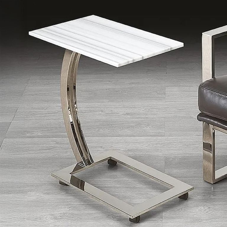 Swan Accent Table - Marble with Steel Base - Variation Available