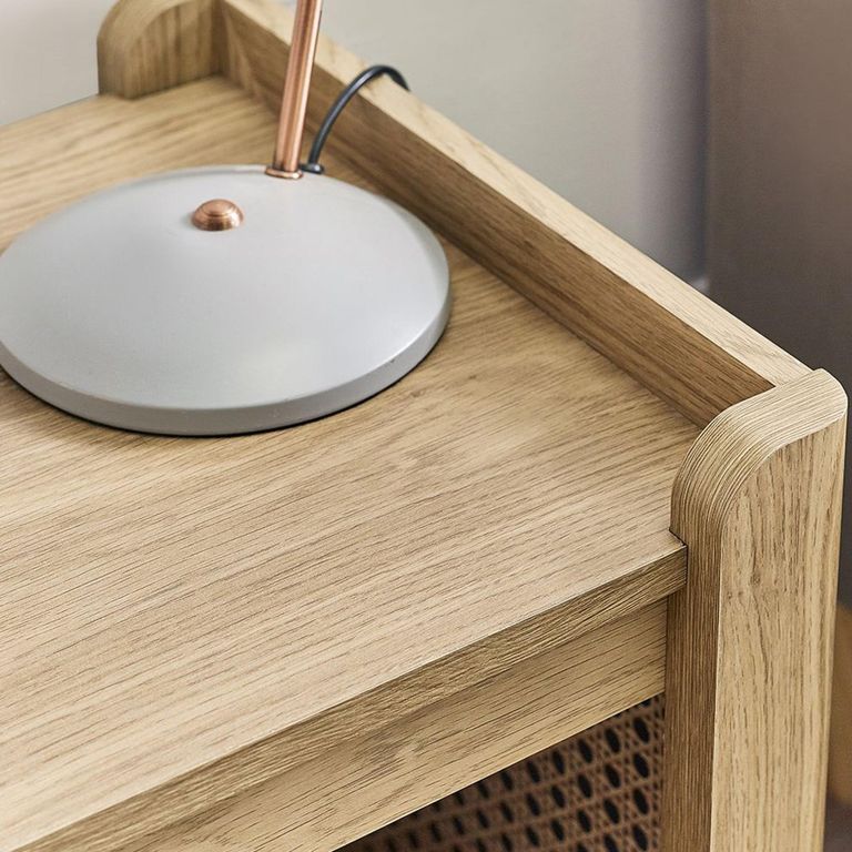 Sydney Lamp Table - Faux Rattan