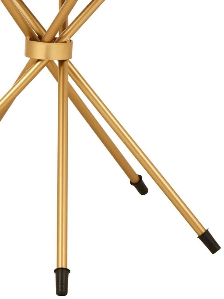 Templar Side Table - Round - Black Marble and Gold