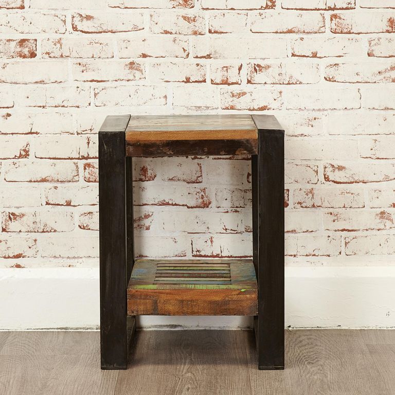 Urban Chic Reclaimed Low Lamp Table