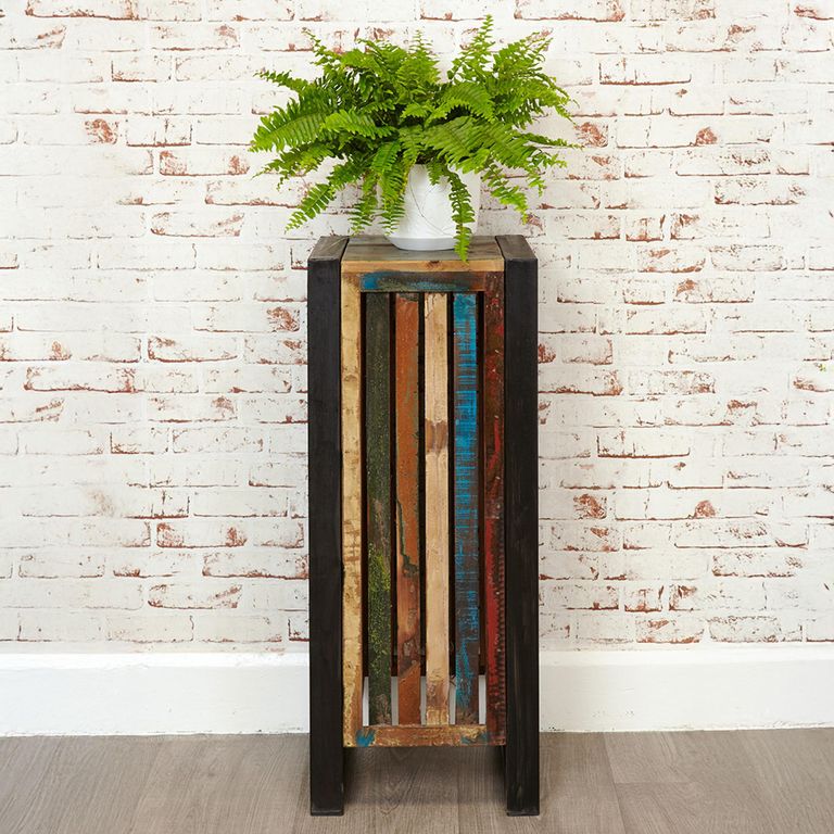 Urban Chic Reclaimed Tall Lamp Table