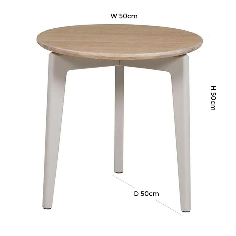 Marlow Lamp Table - Cashmere Oak