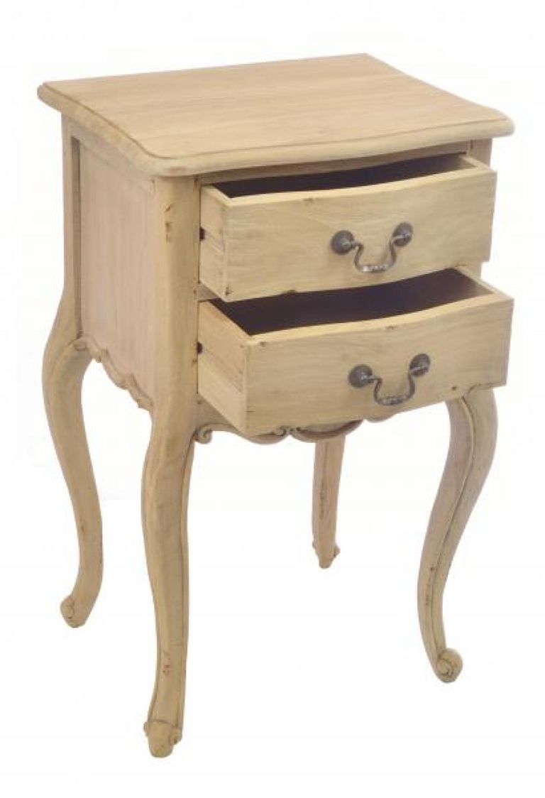 Vintage Mahogany French Style 2 Drawer Side Table