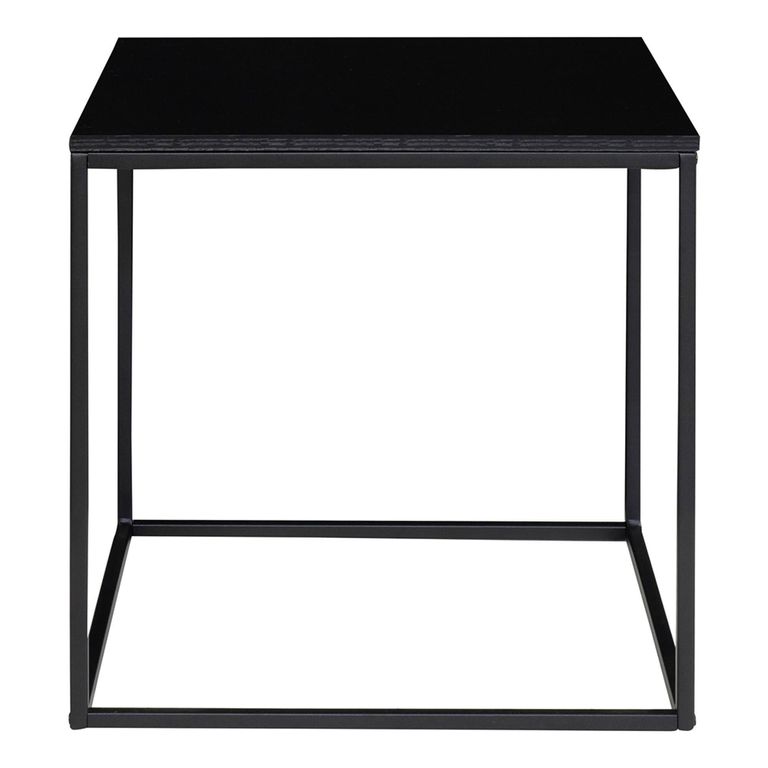 Vita Square Side Table - Black Melamine