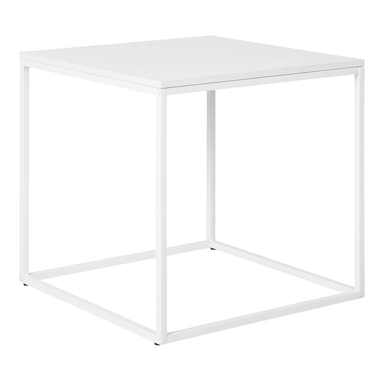 Vita Square Side Table - White Melamine