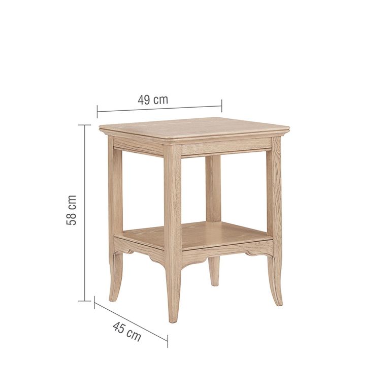 Toulon Lamp Table - Oak