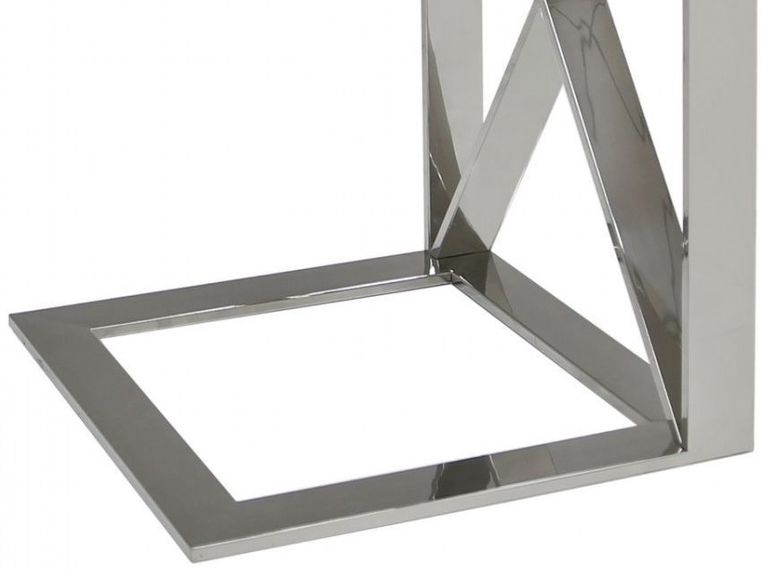 Zenith - Sofa Table - Glass and Chrome