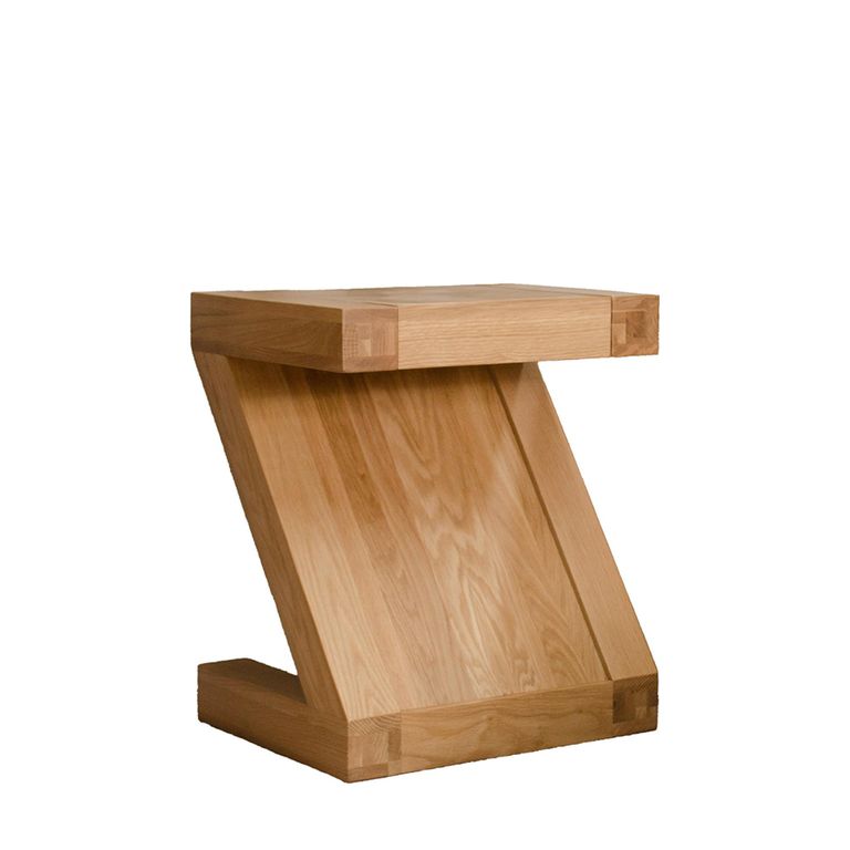 Z Designer Lamp Table - Oak