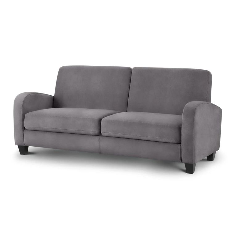 Vivo Grey Fabric Sofa - 3 Seater