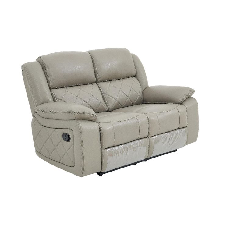 Bentley Grey Leather 2 Seater Recliner Sofa