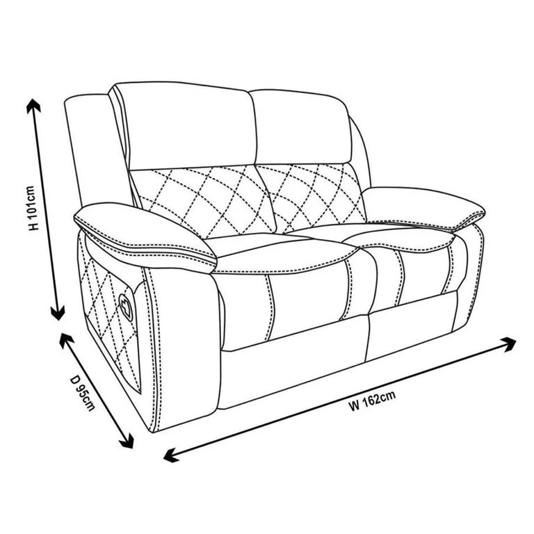 Bentley Grey Leather Recliner Sofa Set
