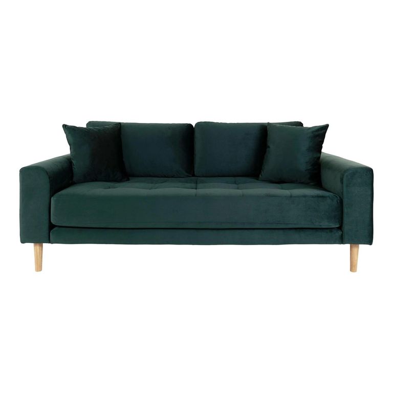 Lido Sofa - 2.5 Seater - Dark Green - Fabric