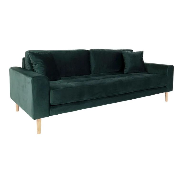 Lido Sofa - 3 Seater - Dark Green - Fabric