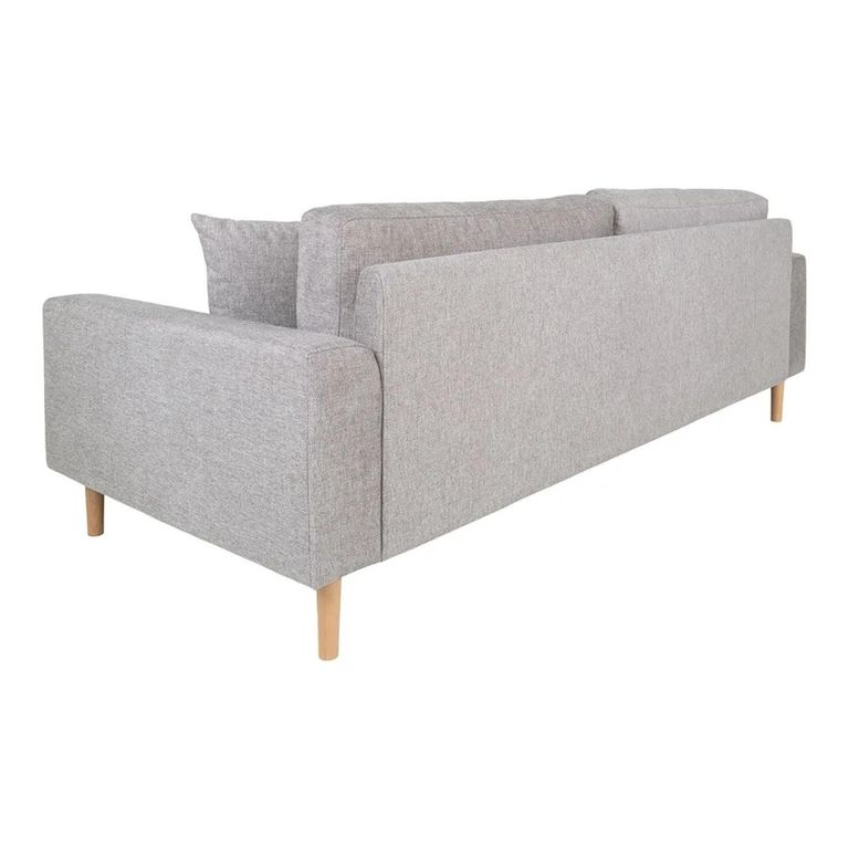 Lido Sofa - 3 Seater - Light Grey - Fabric