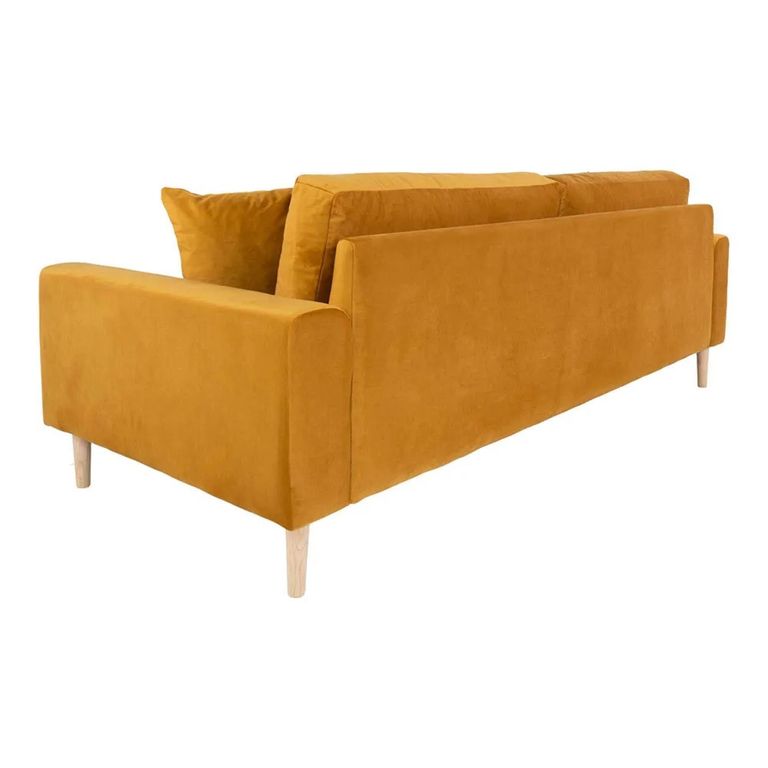 Lido Sofa - 3 Seater - Mustard - Fabric
