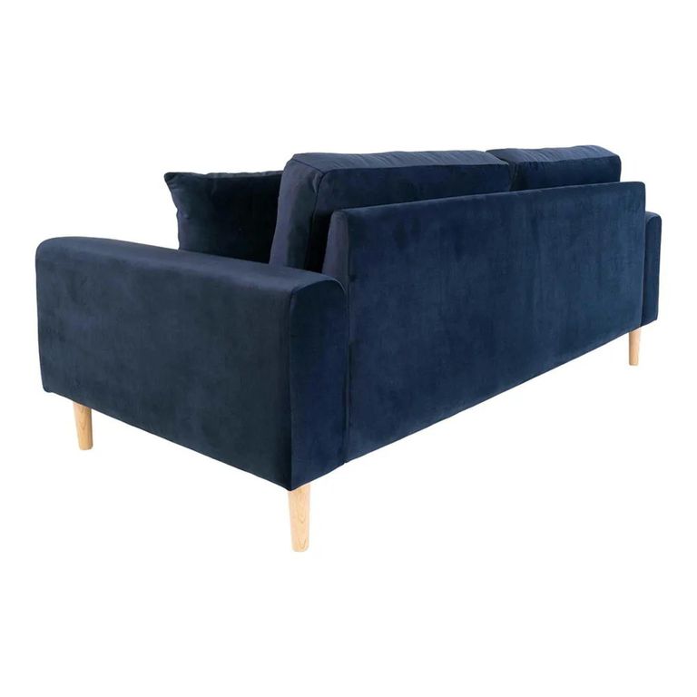 Lido Sofa - 2.5 Seater - Blue - Velvet Fabric