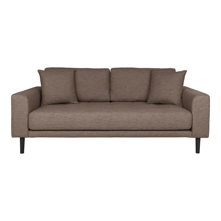 Lido Sofa - 2.5 Seater - Brown - Fabric