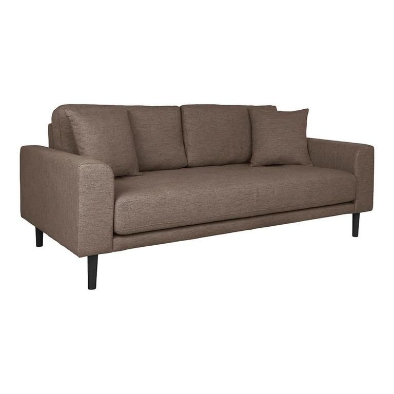 Lido Sofa - 2.5 Seater - Brown - Fabric