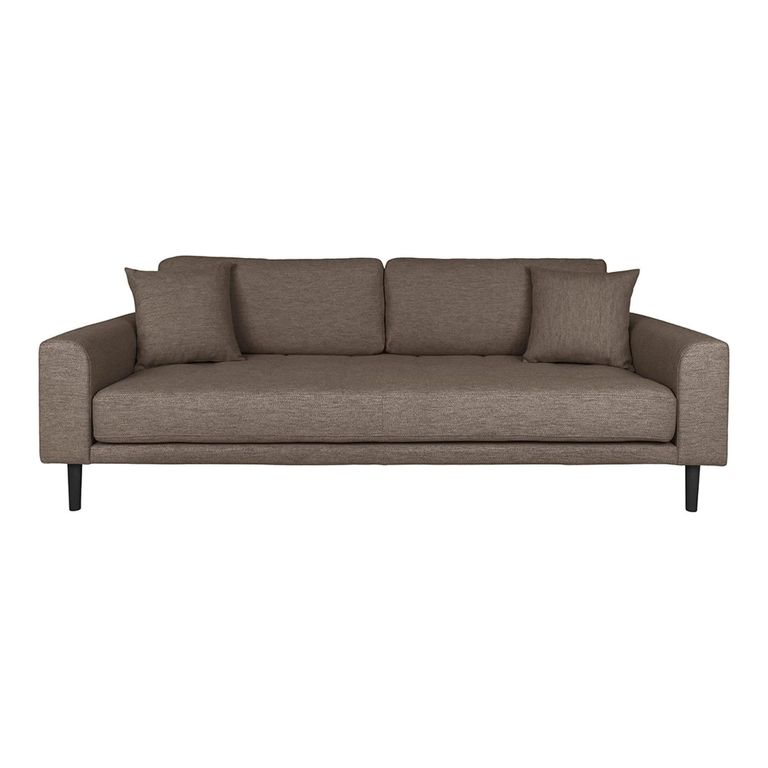 Lido Sofa - 3 Seater - Brown - Fabric